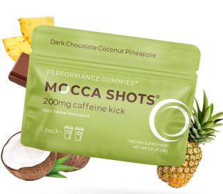 Mocca Shots Energy Gummies with Caffeine | 12-Pack (Option: Coconut Pineapple)